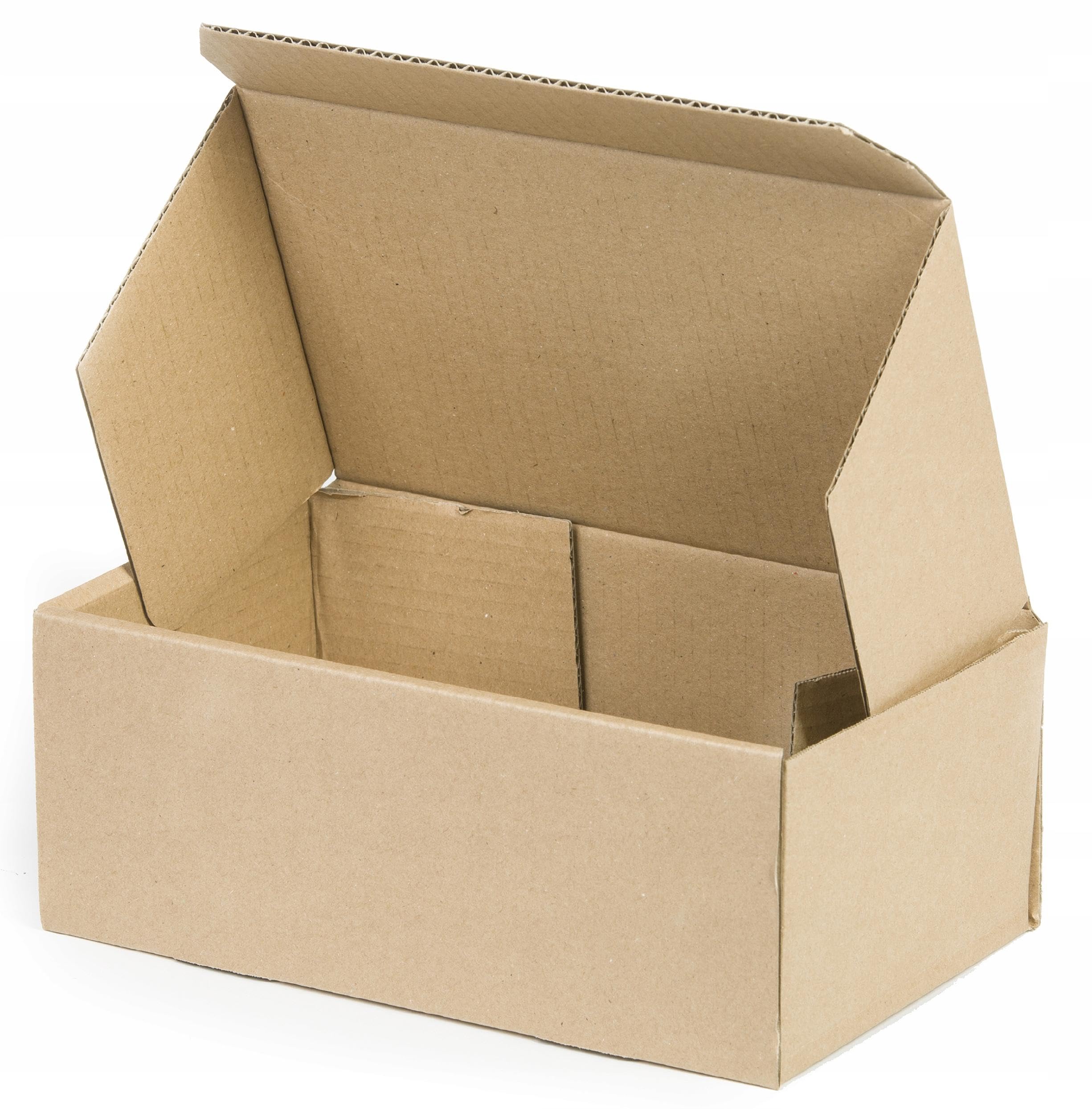 Klappdeckelkartons 350x250x100 mm Kleiderbox 1-Wellig 400g Braun Geschenkbox Versandschachtel NEU (50 Stück)
