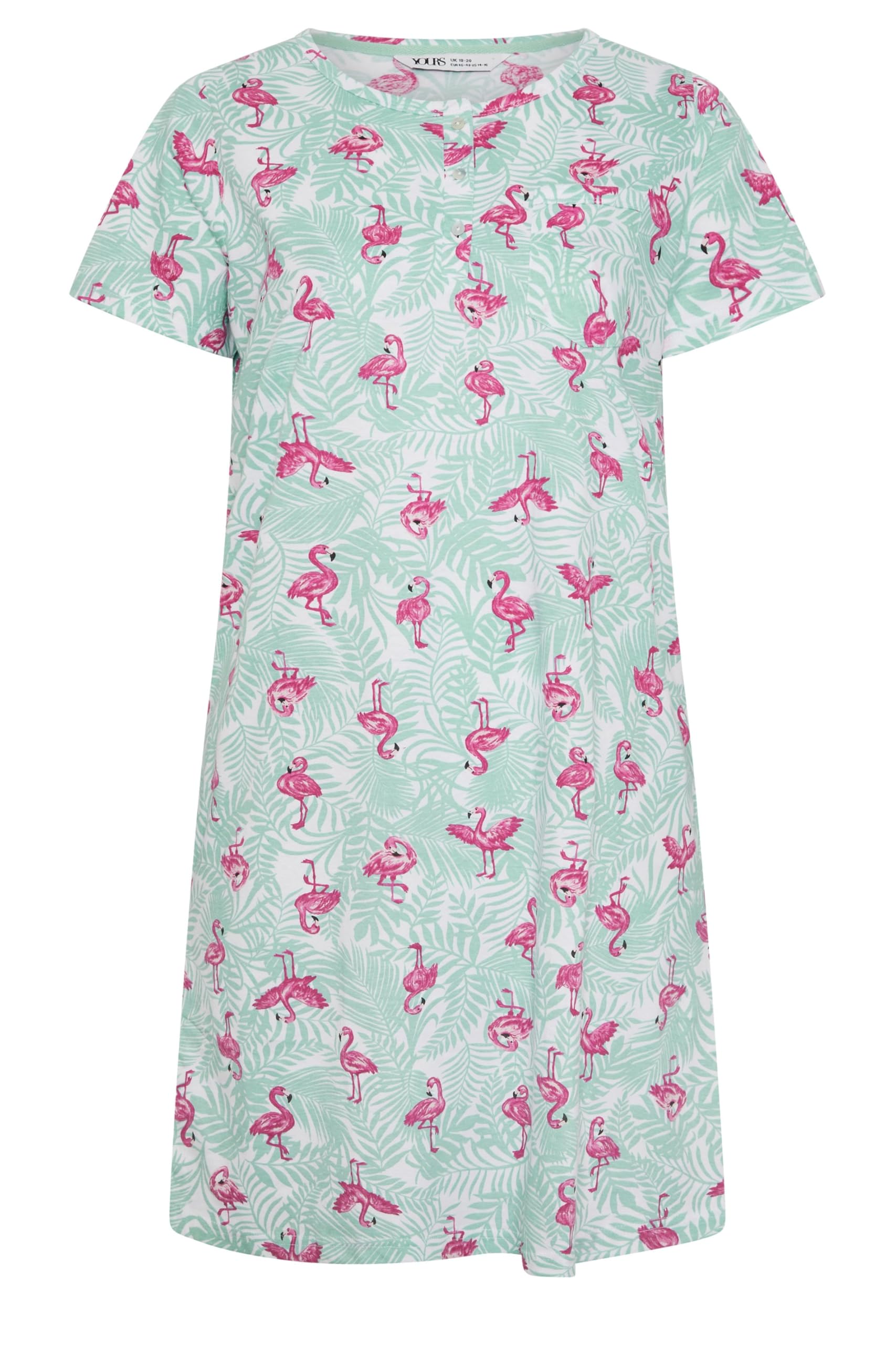 Yours - Women's Nightdress - Light Green - Size 38-40
