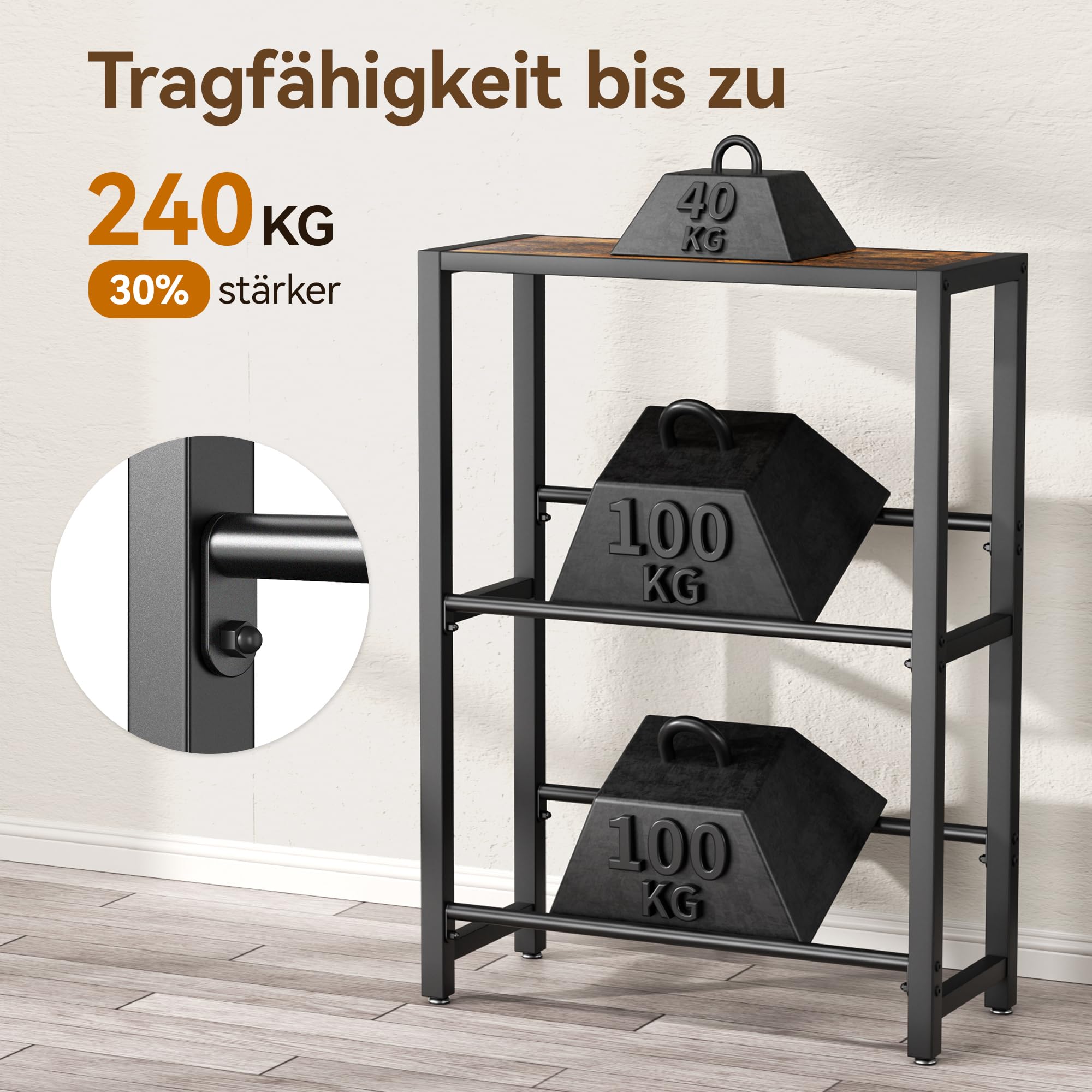 pickpiff 4 Kästen Getränkekistenregal mit Ablage - Schwarz Metall Getränkeregal, Stabil & Platzsparend Kistenregal mit 2 Ebenen für Bier, Wasser, Getränken - Für Wohnzimmer, Küche & Keller