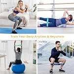 Bandes de résistance Gritin, ensemble de 5 bandes d'exercice respectueuses de la peau | 5 niveaux de force différents - Étui de transport inclus - Idéal pour la maison, la salle de sport, le yoga, l'entraînement