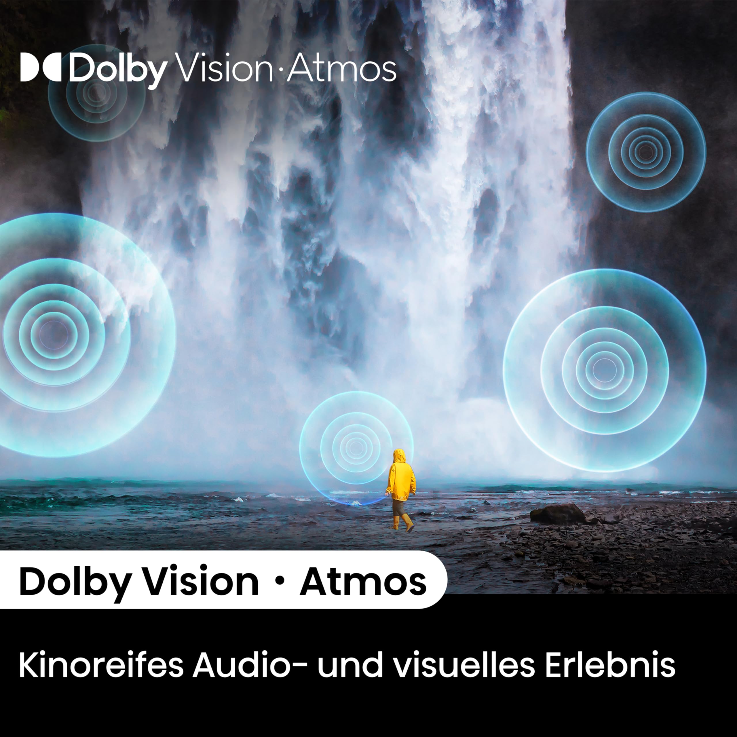 Hisense 58E7NQ 146 cm (58 Zoll) Fernseher, 4K UHD, QLED, HDR10, HDR10+ decoding, HLG, Dolby Vision Atmos, 60Hz Panel, Smooth Motion, Bluetooth, Alexa Built-in, VIDAA Voice, Schwarz [2024]