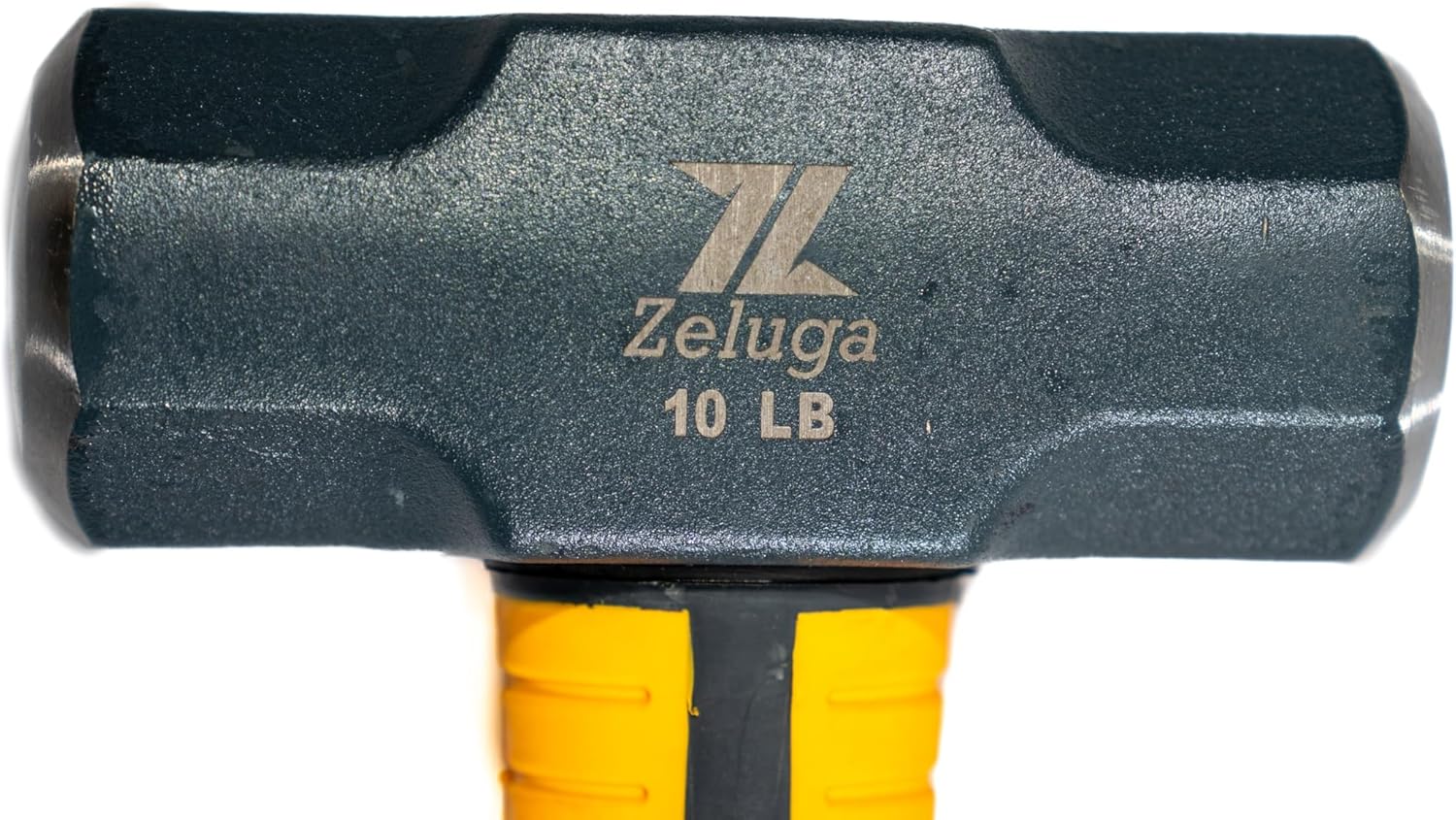 25-350 36in. 10 Lbs Pro Sledge and Club Hammer with 5G Fiberglass Handle, Drilling/Crack Hammer with Forged Steel Construction, Shock-resistant