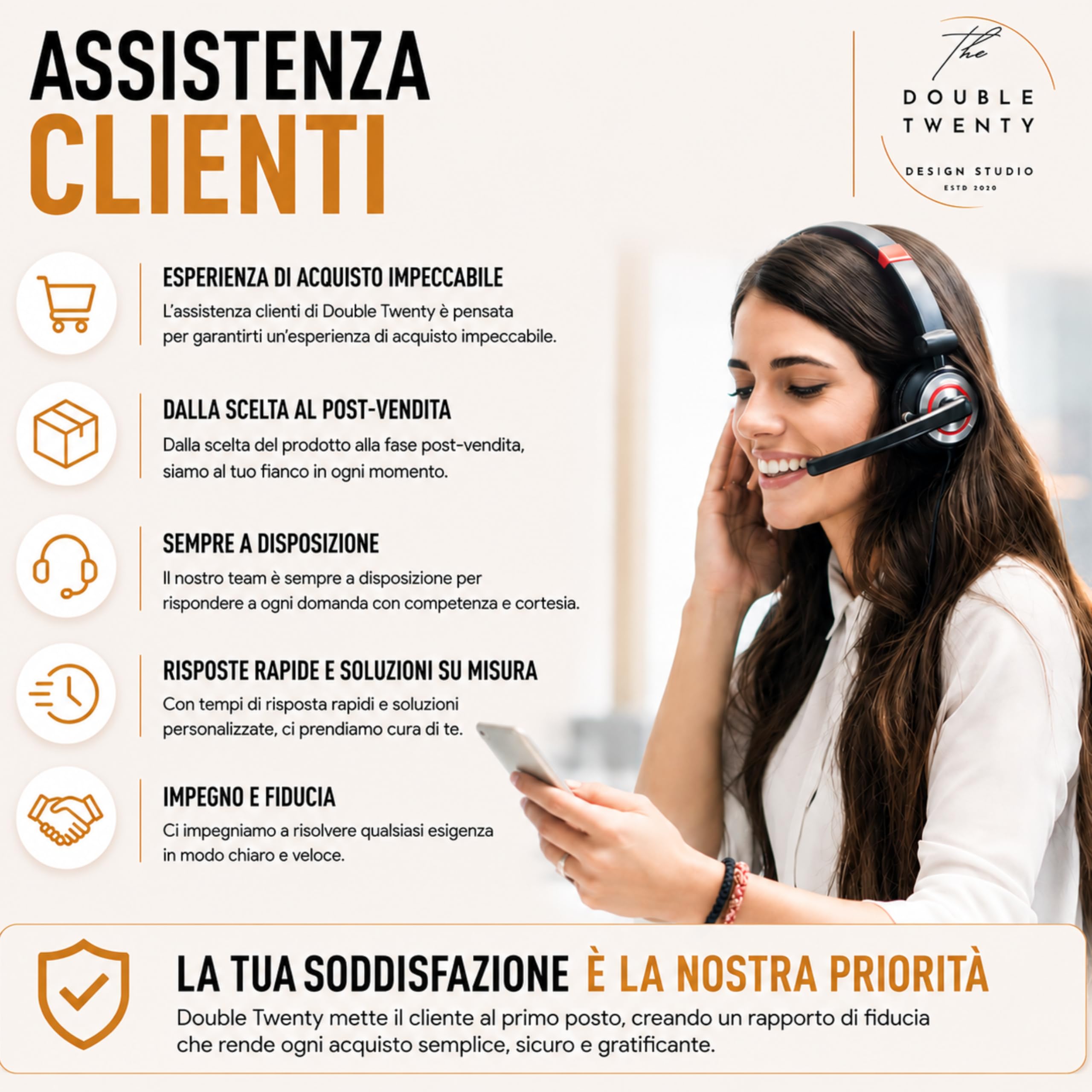 The Double Twenty Cuscino Antirussamento in Memory Foam | Alto 18cm | Antireflusso | Ergonomico e Traspirante | Supporto Ottimale per Collo e Cervicale | Fodera Ipoallergenica in Argento Naturale |