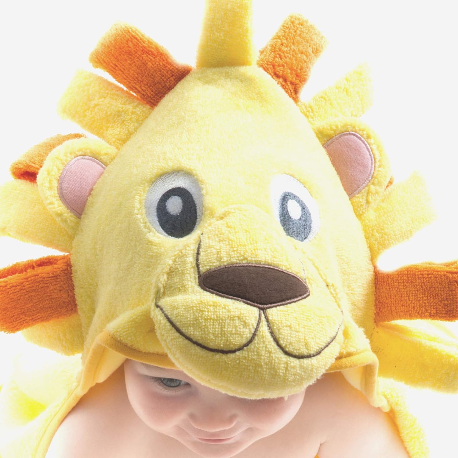 Hooded Baby Towel, Lion Design from Little Tinkers World, Ultra Absorbent, Durable Bath Towel Perfect for Girls and Boys by Little Tinkers World : Baby