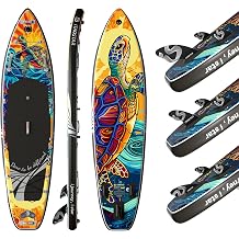 iTAOSTAR Novelty-N26 11'6" x 35" Extra Wide Inflatable Stand Up Paddle Board, Stable Portable SUP for Adults, All-in-One for Yoga Fishing Surfing, with Full Accessories Kit