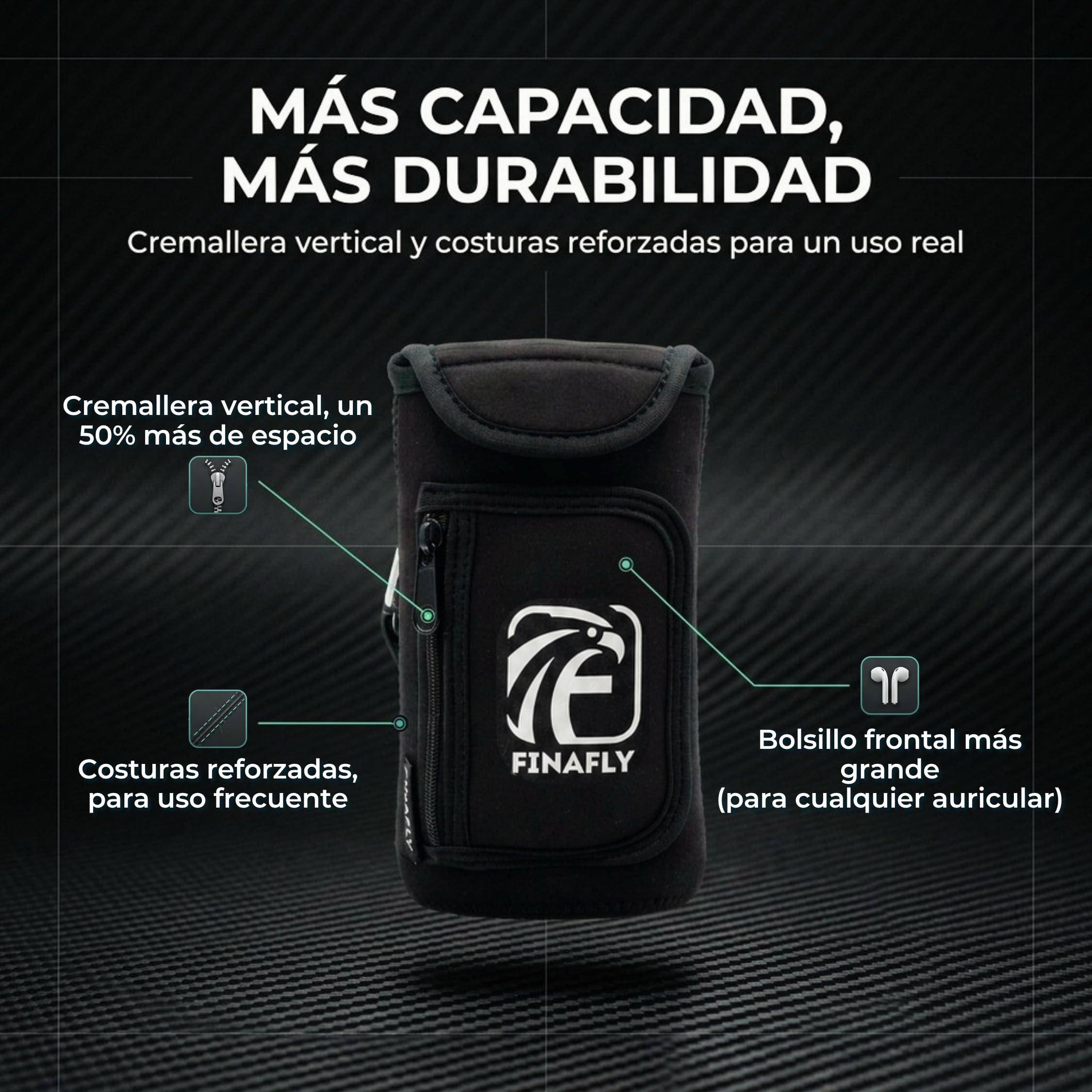 Bolsa Magnética Gym Mochila con Imán Reforzado Accesorios Hombre Mujer