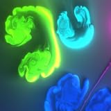 Touch and generate color fluid