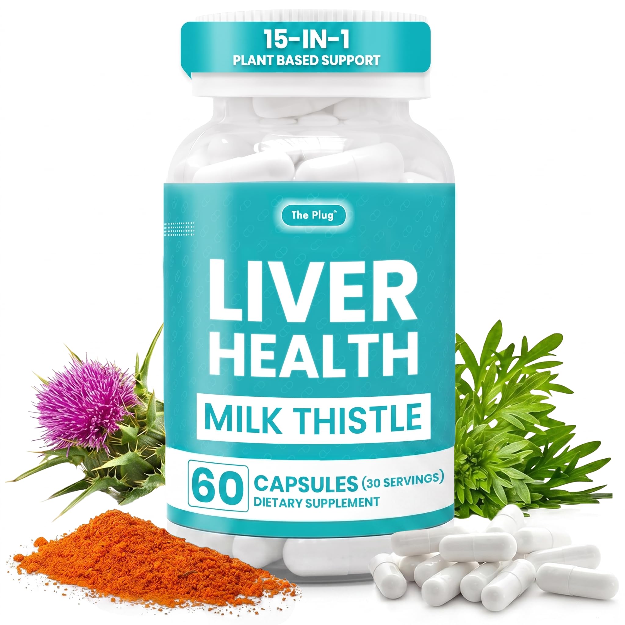 Plug Restore | Supplement with DHM, Turmeric, Milk Thistle | 30 Doses | After Alcohol Aid, Feel Better After Drinking, Support Your Liver, DHM, Turmeric, Milk Thistle, Vitamin B