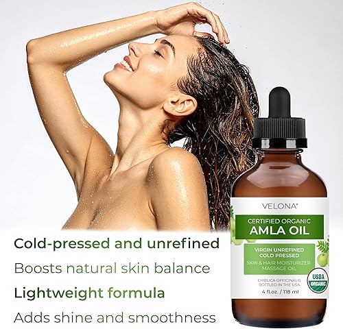 Miniatura 5 de velona Amla Oil USDA Certified Organic - 4 onzas líquidas | Aceite portador 100% puro y natural | Virgen extra, sin refinar, prensado en frío