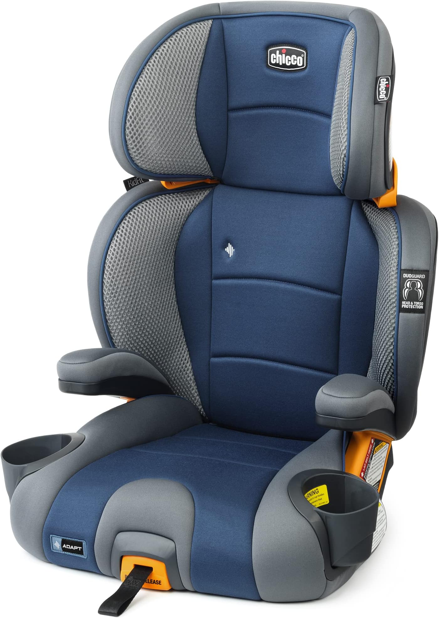 KidFit Adapt Plus 2-in-1 Belt-Positioning Booster Car Seat, Backless and High Back Booster Seat, for Children Aged 4 Years and up and 40-100 lbs., Vapor/Grey