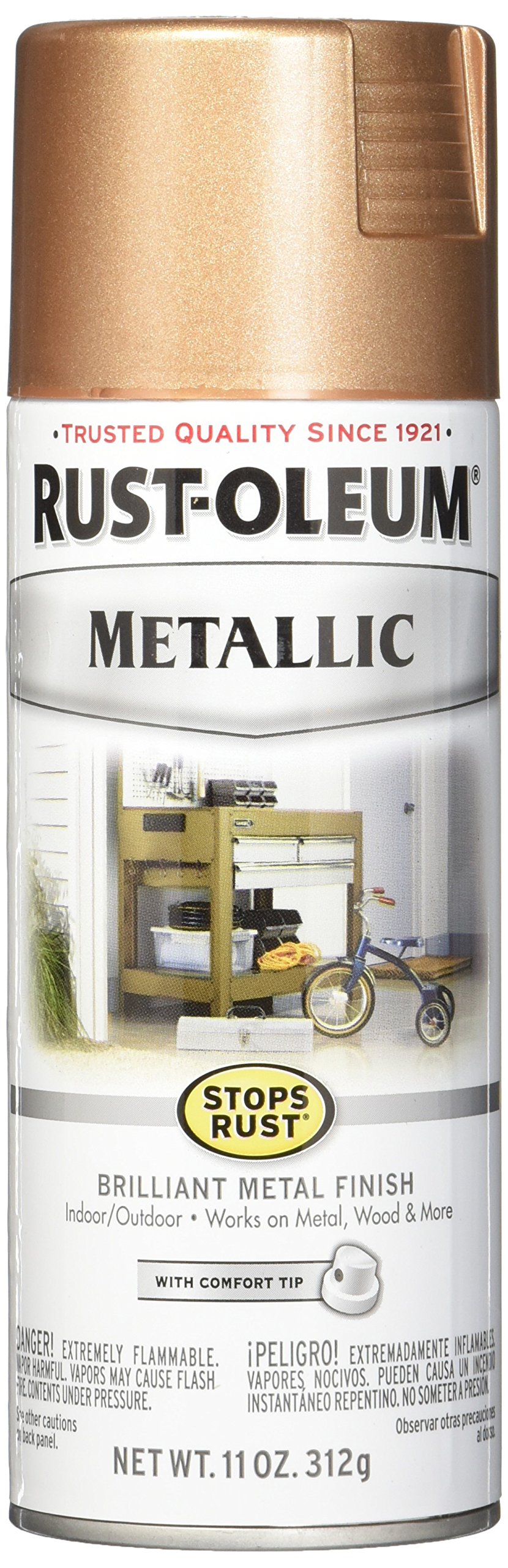 Buy RustOleum 286564 Stops Rust Metallic Spray Paint, 11 oz, Rose Gold Online at desertcartUAE