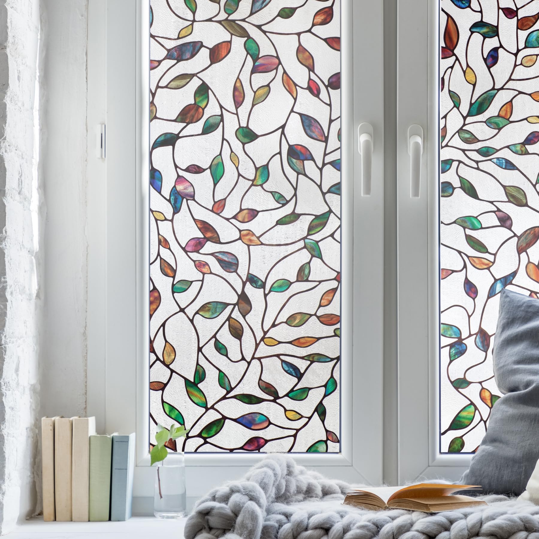 Artscape 02-3021 New Leaf Window Film, Multi Color