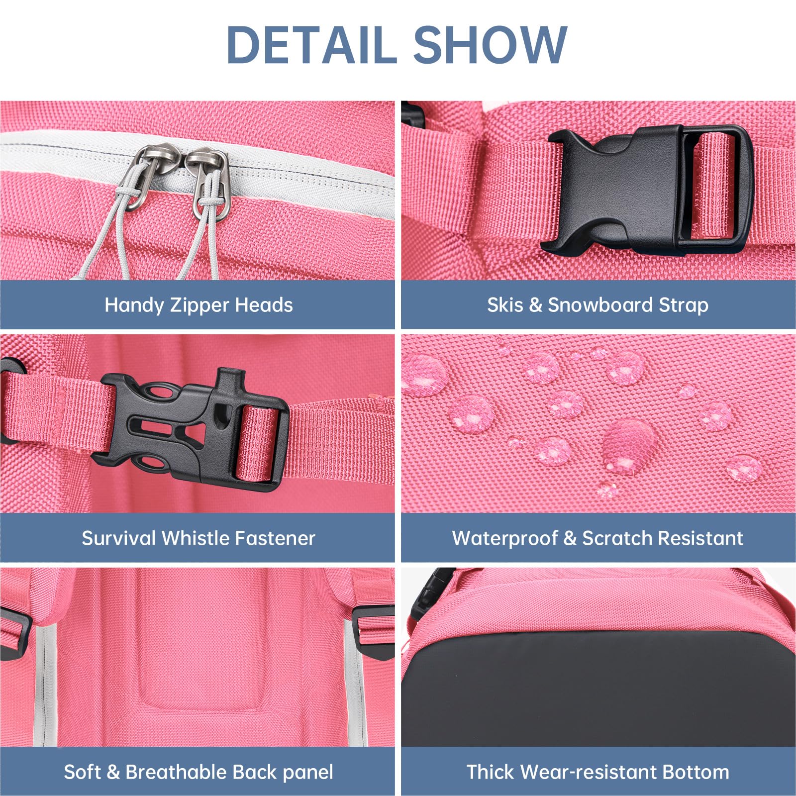 MIGGEEY Borsa per scarponi da sci con scomparto per casco e scomparto per stivali [50 l], zaino da sci con tasca per casco, borsa da sci con funzione di tracolla e spazio per accessori da sci