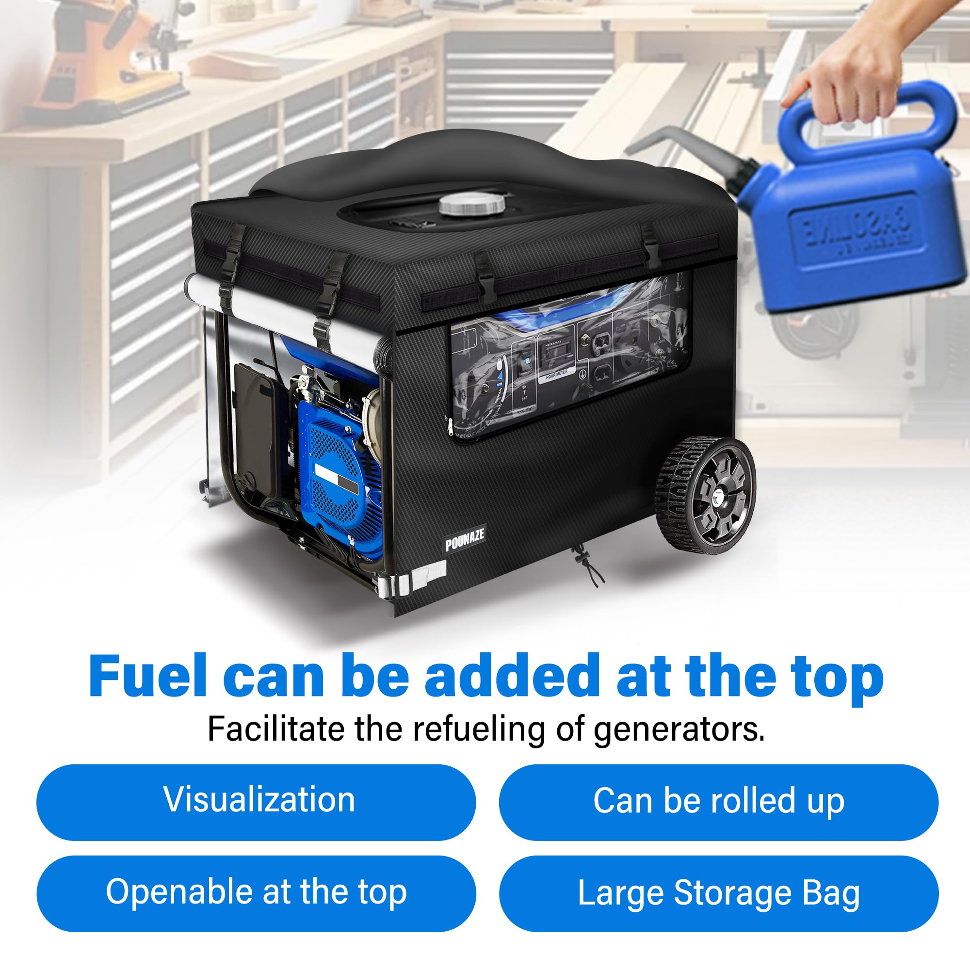 Generator Covers While Running. Generator Cover Measures 32