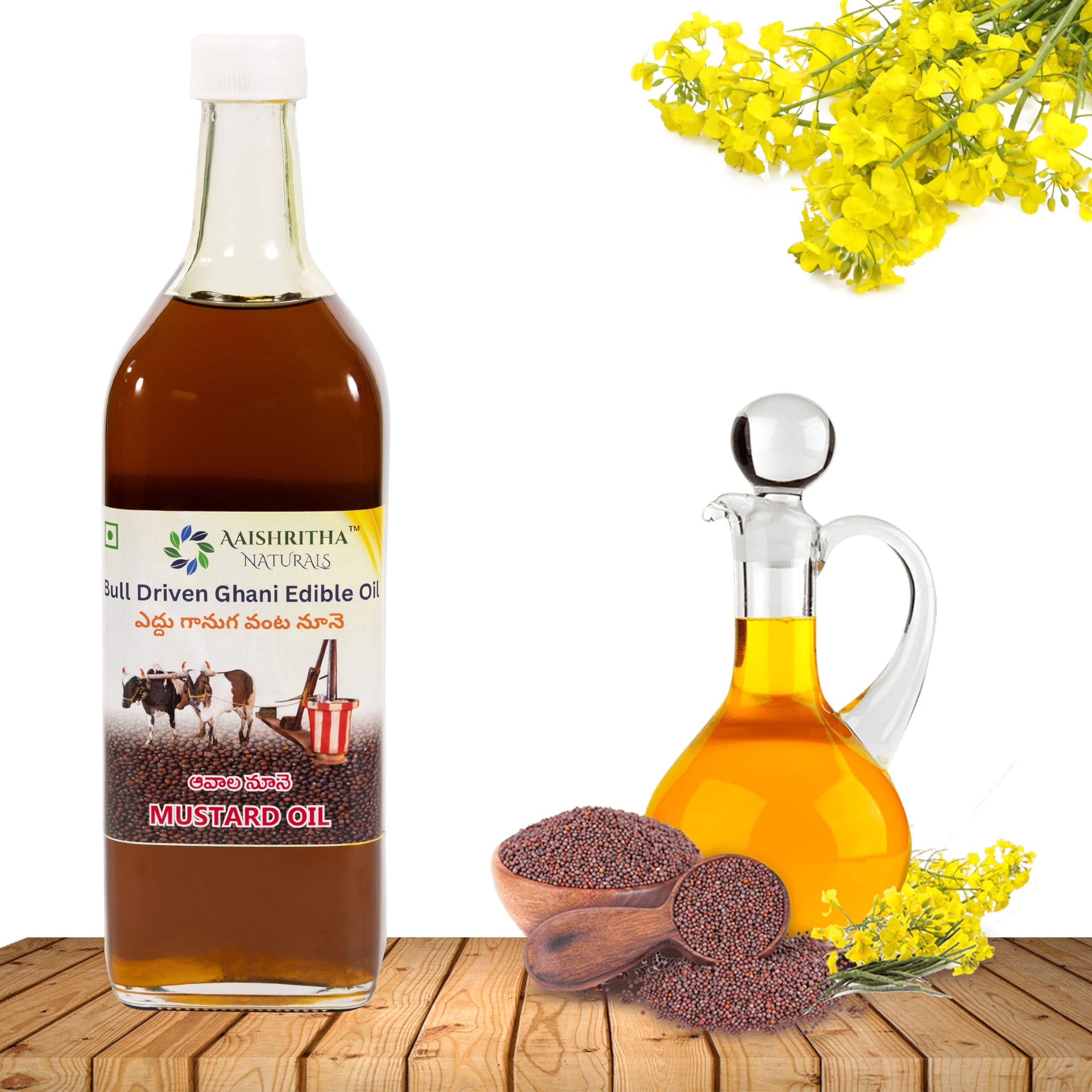 AAISHRITHA NATURALS Heritage cold pressed Bull-Driven Ghani Wood Pressed Mustard oil- 1 Litre |Ghani wood pressed | Authentic Traditional (B0D6KBKWYJ) Amazon Price History, Amazon Price Tracker