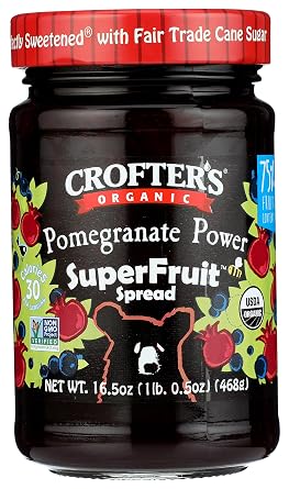 Crofters, Spread SuperFruit Pomegranate Power Organic, 16.5 Ounce