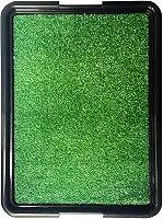 Brinqpet Sanitário Canino Banheiro Para Cães Com Grama Eco Pet, Dispensa Tapetes Descartáveis, Perfeito para Casas e Apartamentos, Fácil Limpeza, Verde