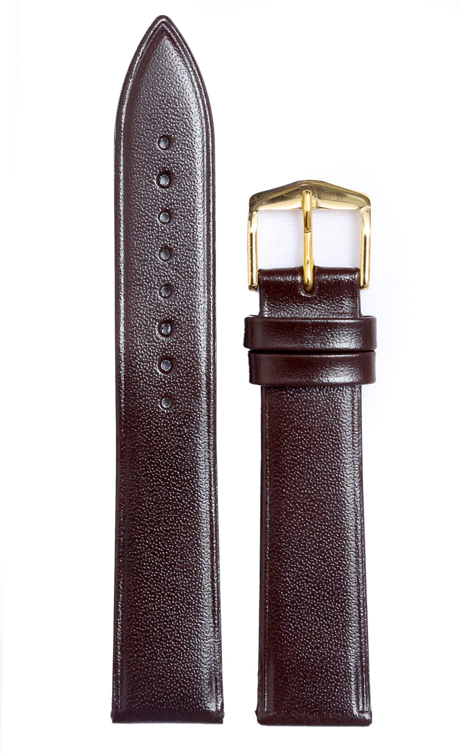 EXOR Brown colour leather watch strap with Flat Finish of 18 MM Watch genuine leather Strap/band for women (B08FYLGYNB) Amazon Price History, Amazon Price Tracker