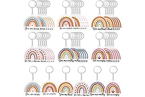 Christmas Rainbow Bulk Keychains Inspirational Gift Keychain Motivational Quote Keychain Xmas Appreciation Gift