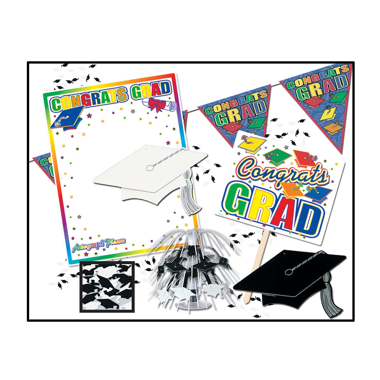 Graduation Party Kit Party Accessory (1 count) (7/Pkg)