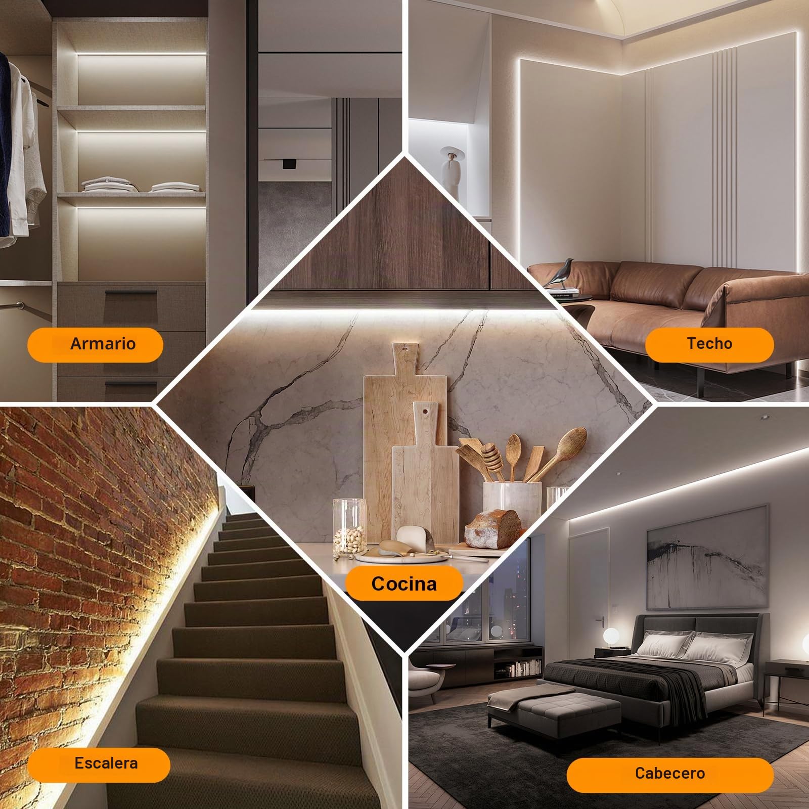 pcning COB Tira de LED Adhesiva 3M Blanco Frio 220V con Enchufe, 3 Metros Luz LED Exterior Impermeable IP67 15 Watt/m Stripe Light (Blanco Frio, 3)