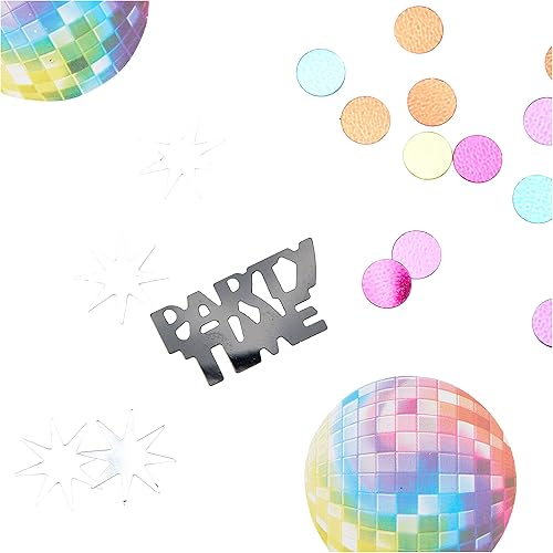 Miniatura 3 de amscan Funky 70's Value Pack - Decoración de confeti de papel de aluminio para fiestas, 1.2 onzas, multicolor