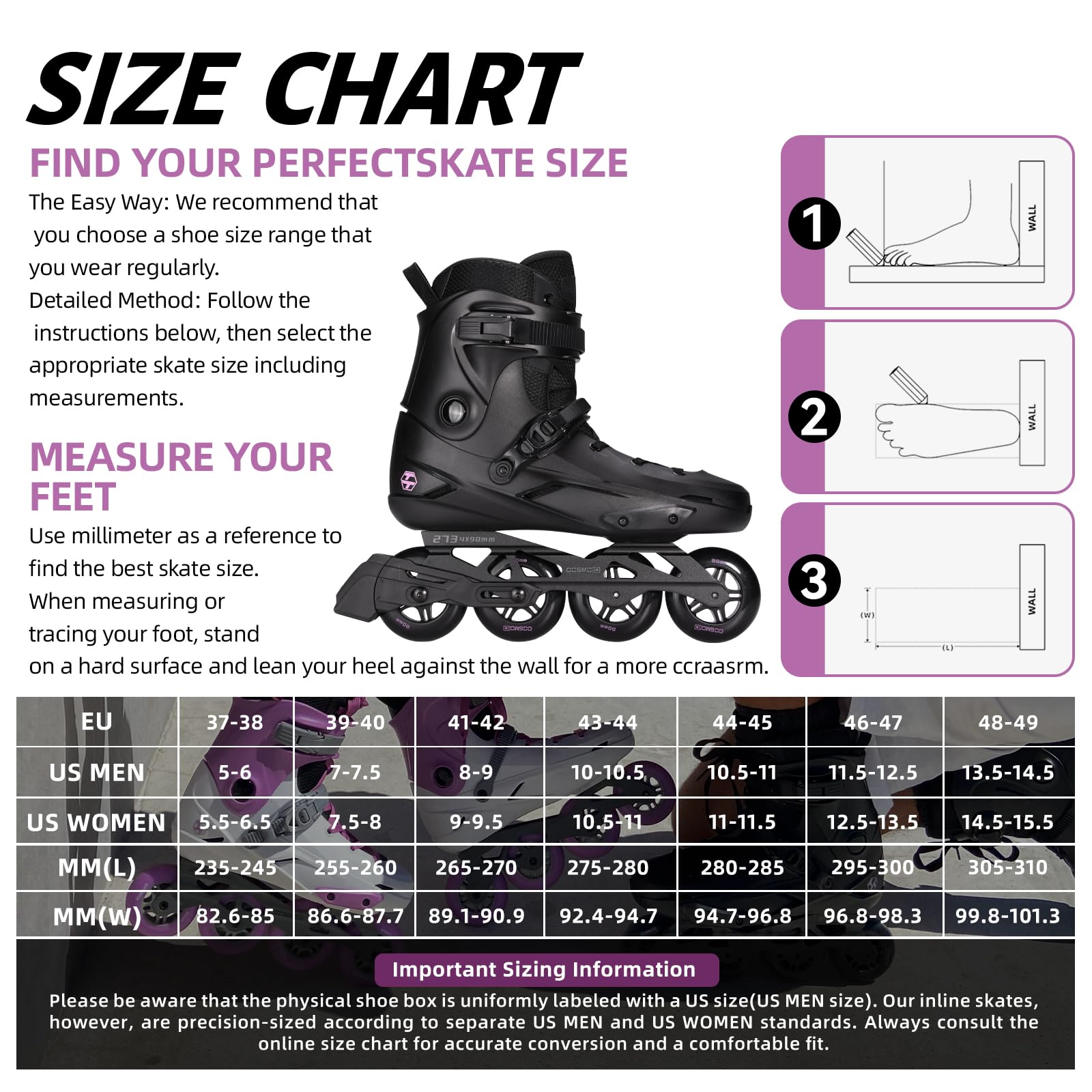 TT/TC/TT3/MOVE Inline Skates for Women Men, Roller Skate Blade Adult Male Female, Professional Fitness Roller Skates Blades for Unisex