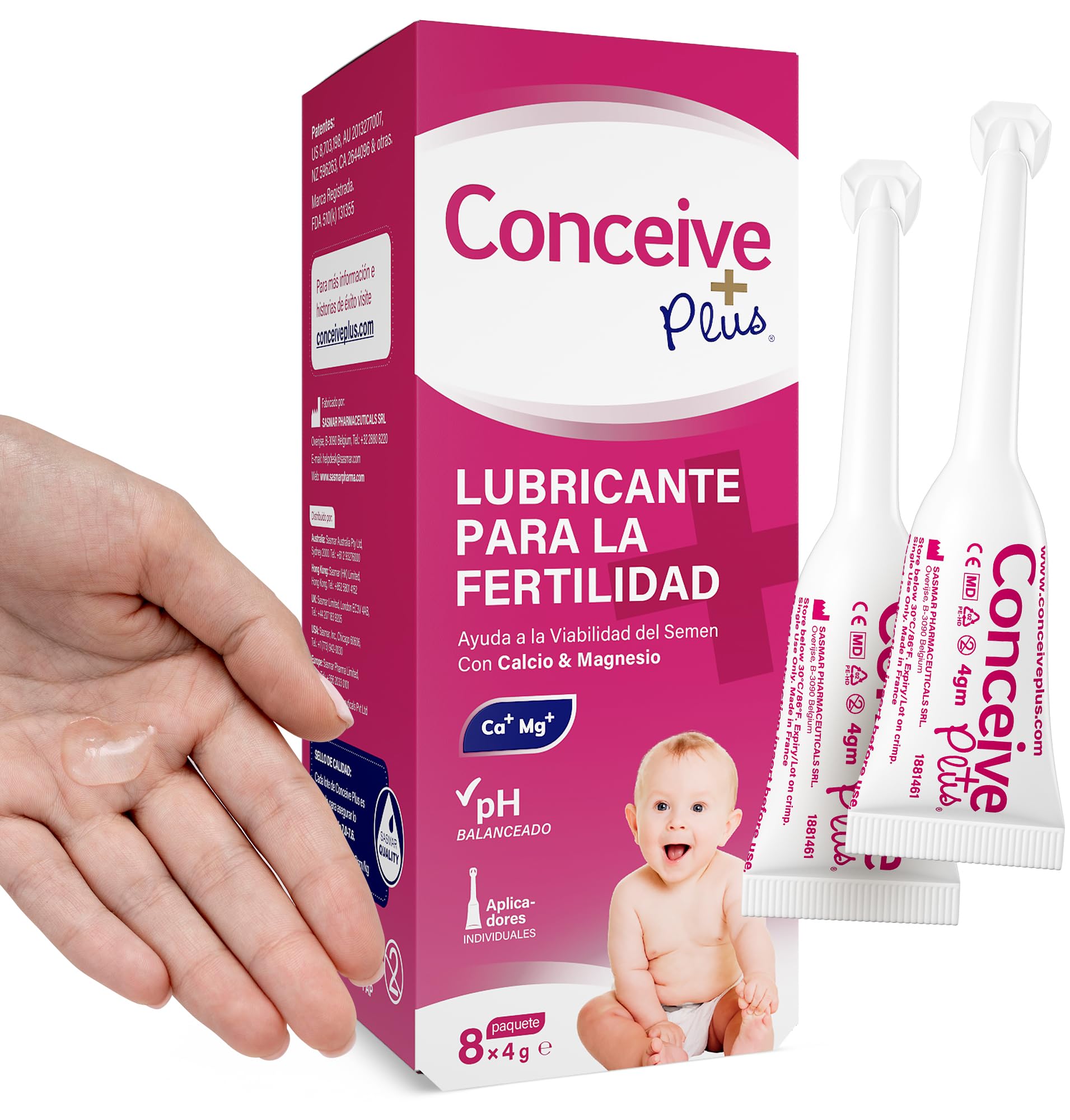 Conceive Plus Lubricante para La Fertilidad, Aplicadores Individuales 8x4gm
