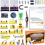 Teenii Electricity and Magnetism Kit for Kids, STEM Science Experiments with Electric Circuits, Educational Physics Toy, Science Discovery Game for Boys and Girls 8+, 50 Pieces