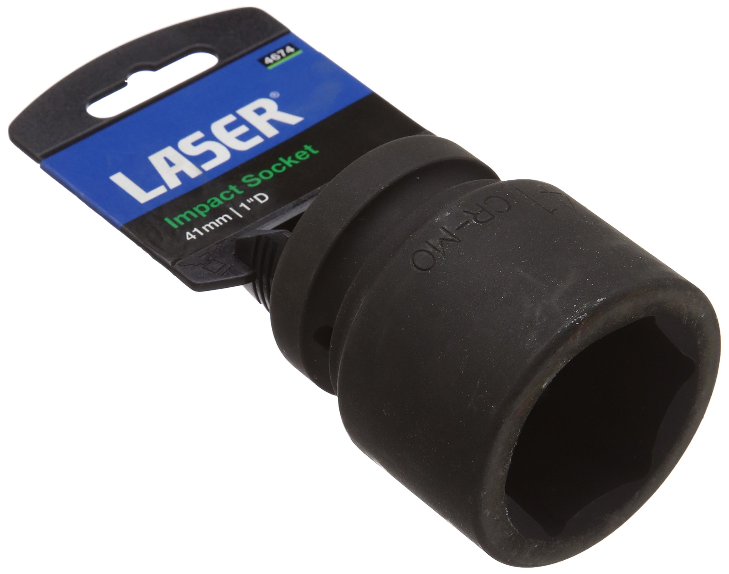 LASER 4674 Socket Wrench Insert 1"" Drive 41mm Spanner Chrome-Molybdenum Steel