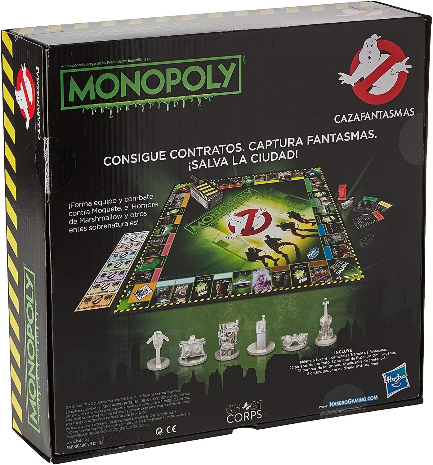 Monopoly Ghostbusters Board Game: 2-6 Players, Ages 8+