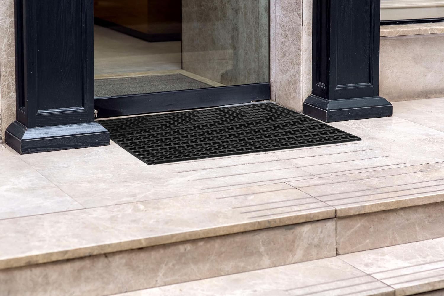Outdoor Rubber Ring Entrance Floor Door Mat, Heavy
