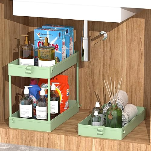 Miniatura 12 de Spacekeeper - Carro de almacenamiento de 4 niveles, organizador de estantería móvi,l para cocina, baño, lavandería, Blanco Blanco,Gris,Negro