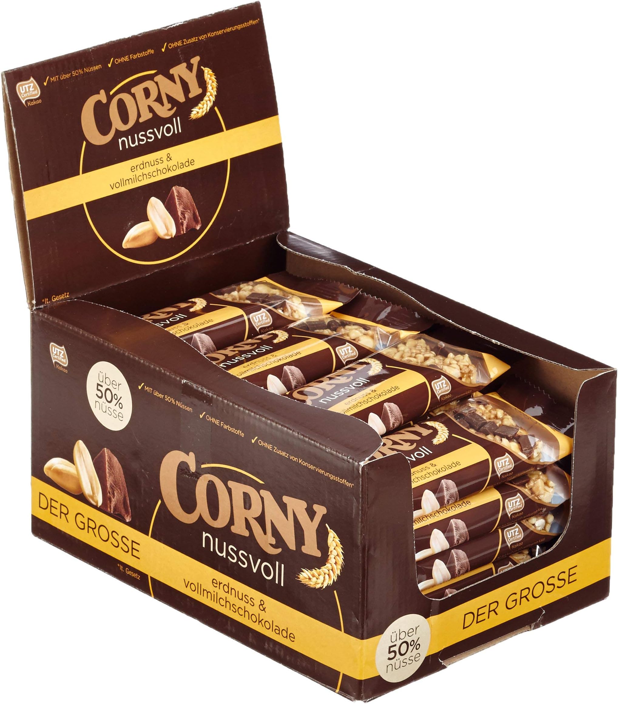 Corny Full Nut Peanut & Milk (24 x 40g)