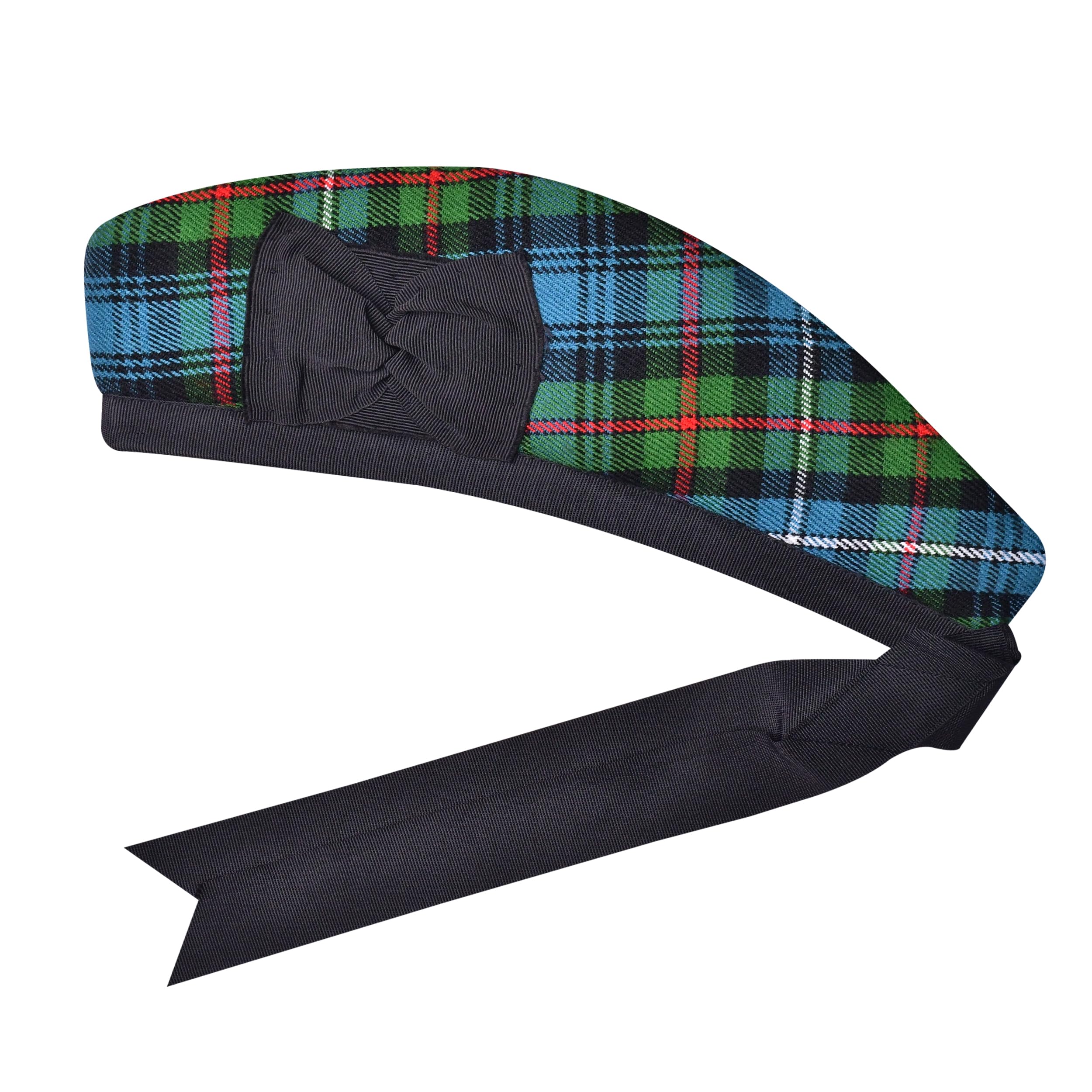 Glengarry Chapeau écossais traditionnel en laine acrylique Tartan Glengarry Accessoires pour kilts/cornemuse