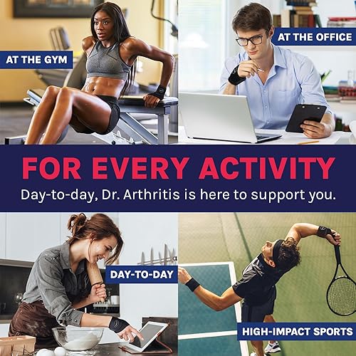 Miniatura 8 de Muñequera desarrollada por médicos, muñequeras para artritis del túnel carpiano, tendinitis, soporte de mano, ideal para fitness, levantamiento de