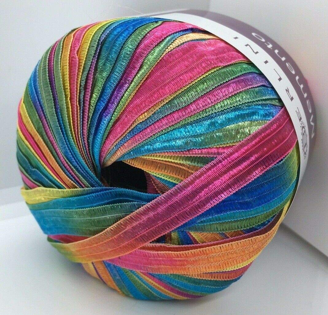 Amazon.com: Berlini Memento Ribbon Yarn - 50 gram, 88 Yards, 3/8