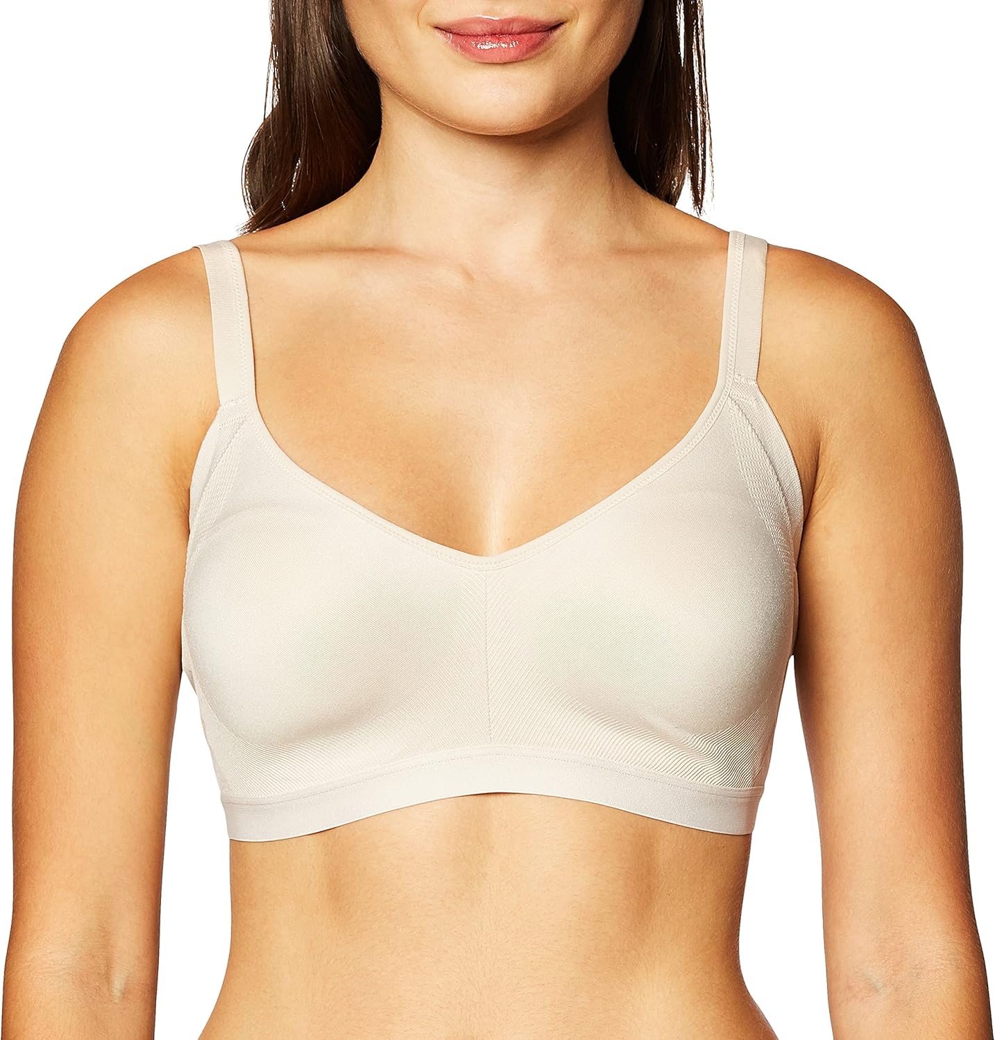 Warner's Women's Blissful Benefits Underarm-Smoothing with Seamless Stretch Wireless Lightly Lined Comfort Bra Rm3911w Small Butterscotch