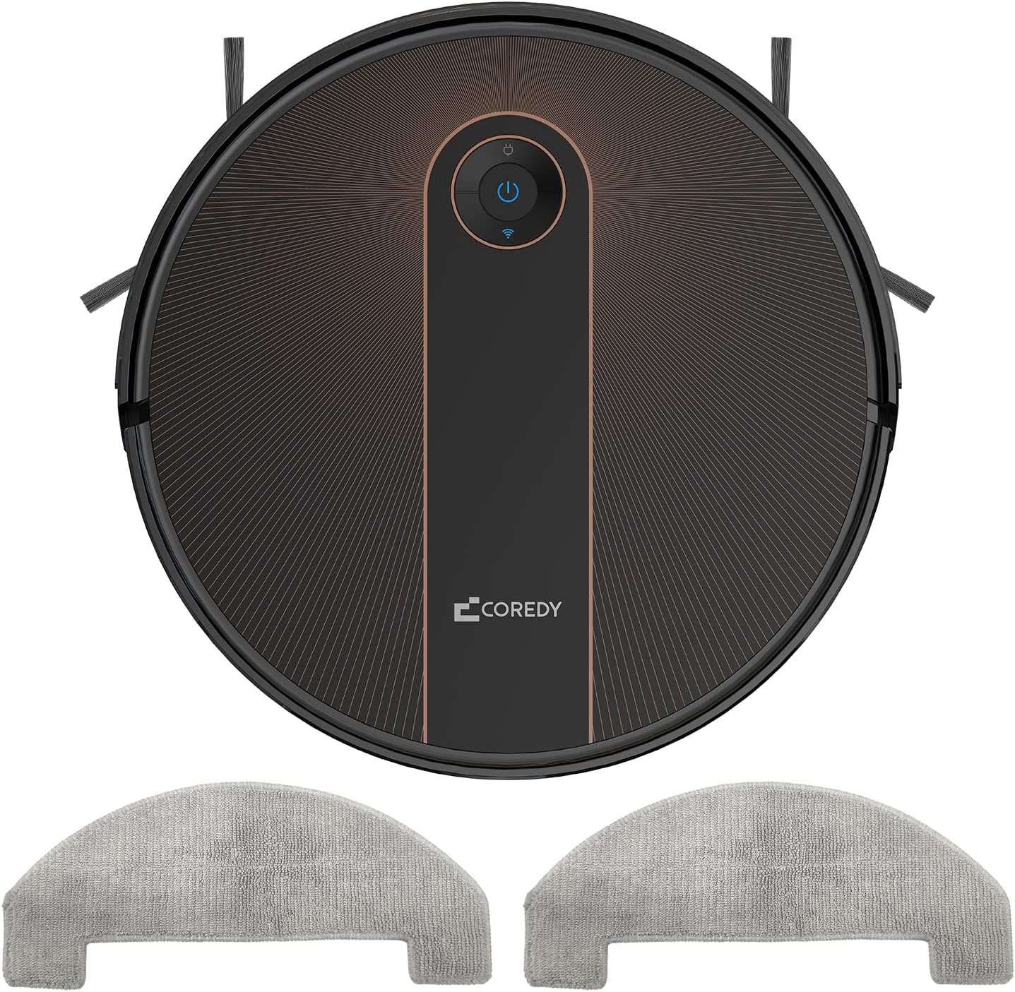 Coredy R750 Pro Robot Vacuum Cleaner and 2Pcs WetDry