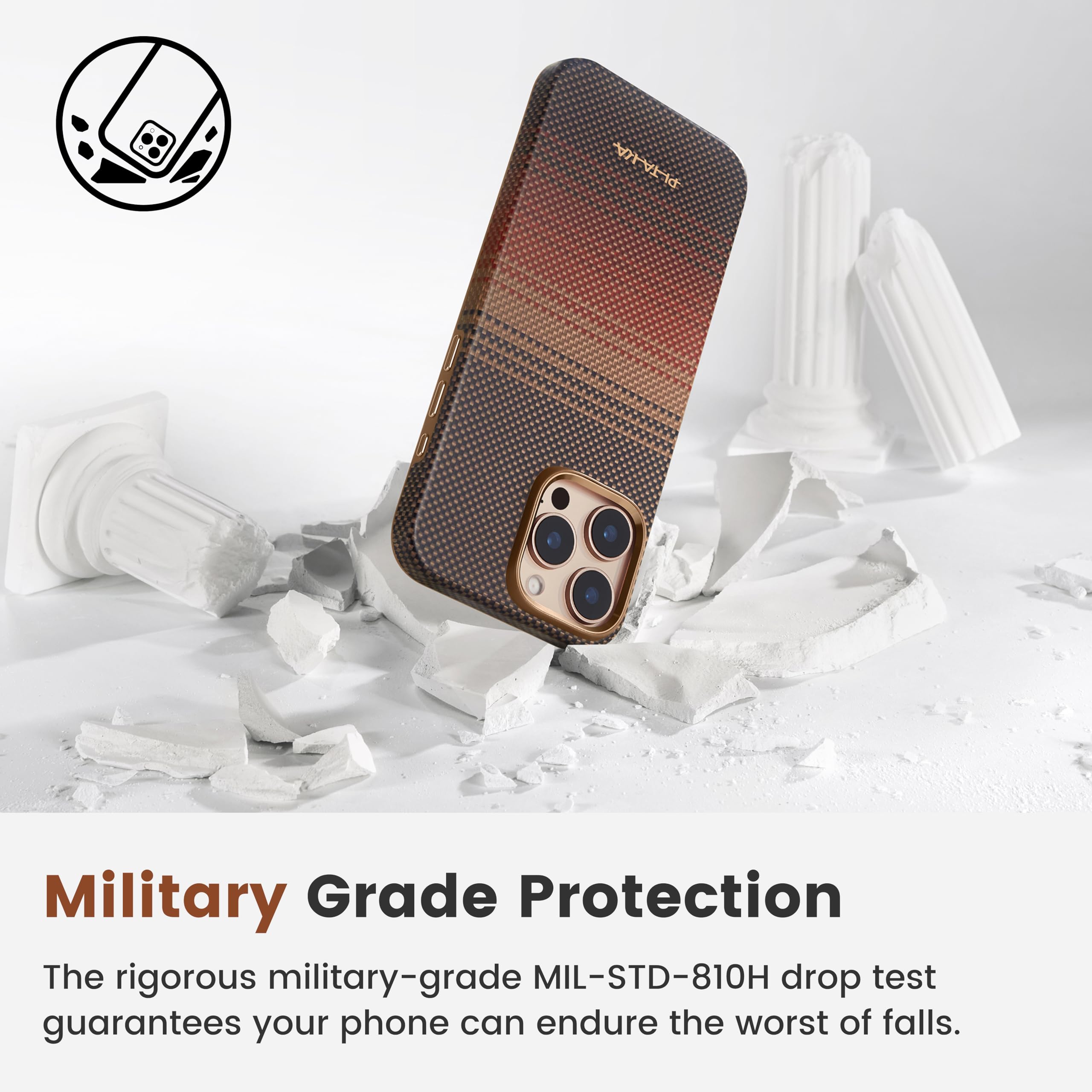 PITAKA iPhone 16 Pro 軍用グレード保護ケース SUNSET Amazon.com: pitaka for iPhone 16 Pro Case Compatible with MagSafe