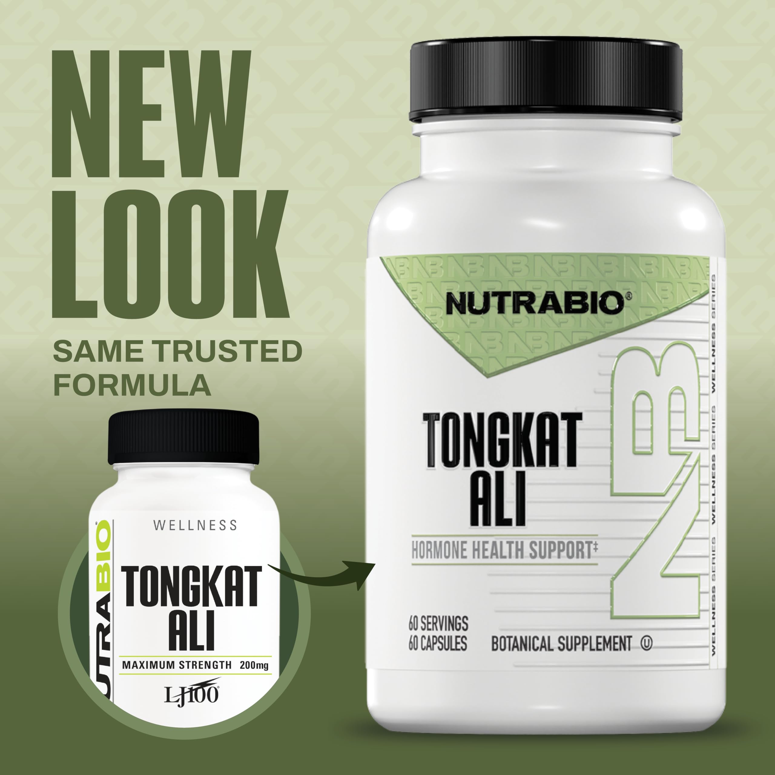 NutraBio Tongkat Ali Longjack 100 Supplement - Natural Support for Muscle Mass, Strength, Performance- Longjack Tongkat Ali for Men- 200mg per Capsule, 60 Servings — Amazon image 2