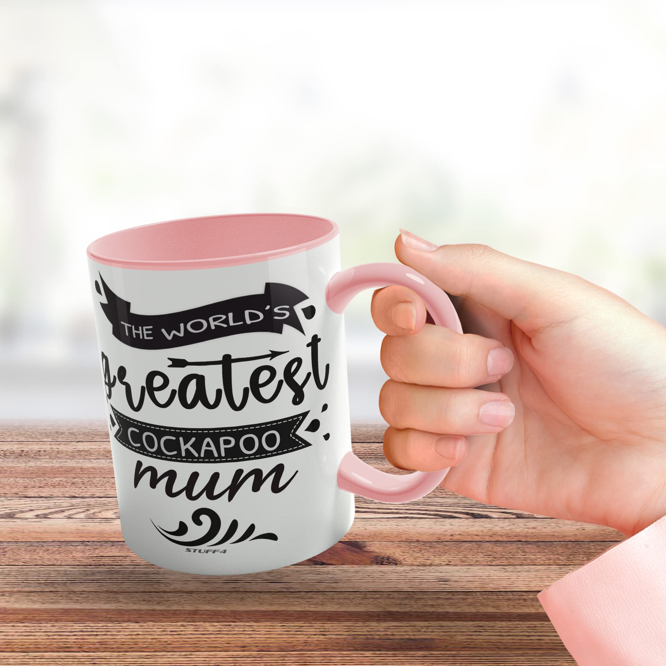 Stuff4 The World's Greatest Cockapoo Mum, Cockapoo Gifts for Lovers Dog Mum Mug - Image 3