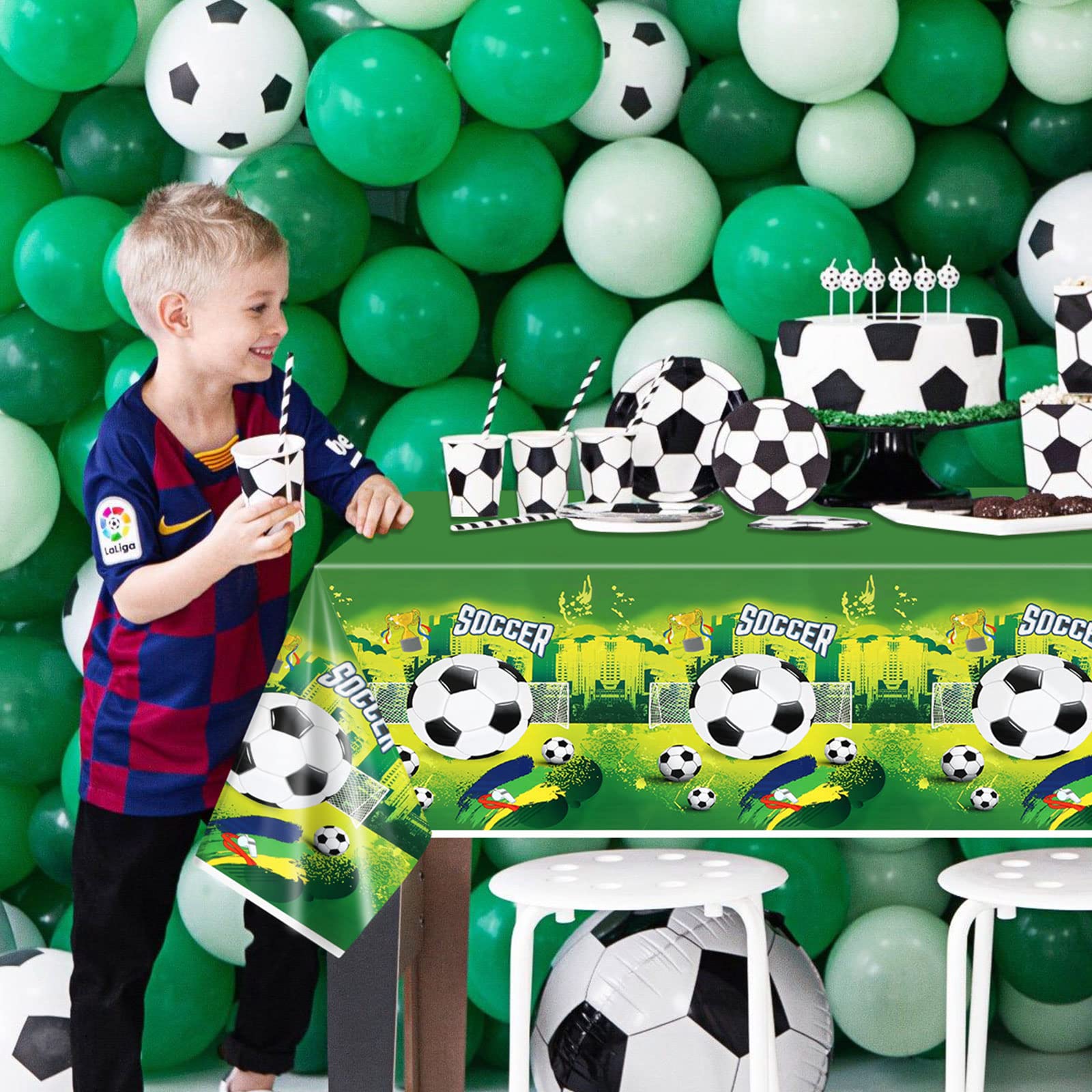 Nappe Train Rectangulaire 2 Pièces - 2.20x1.30 M, Plastique Jetable - Décoration Fête Anniversaire Thème Transport