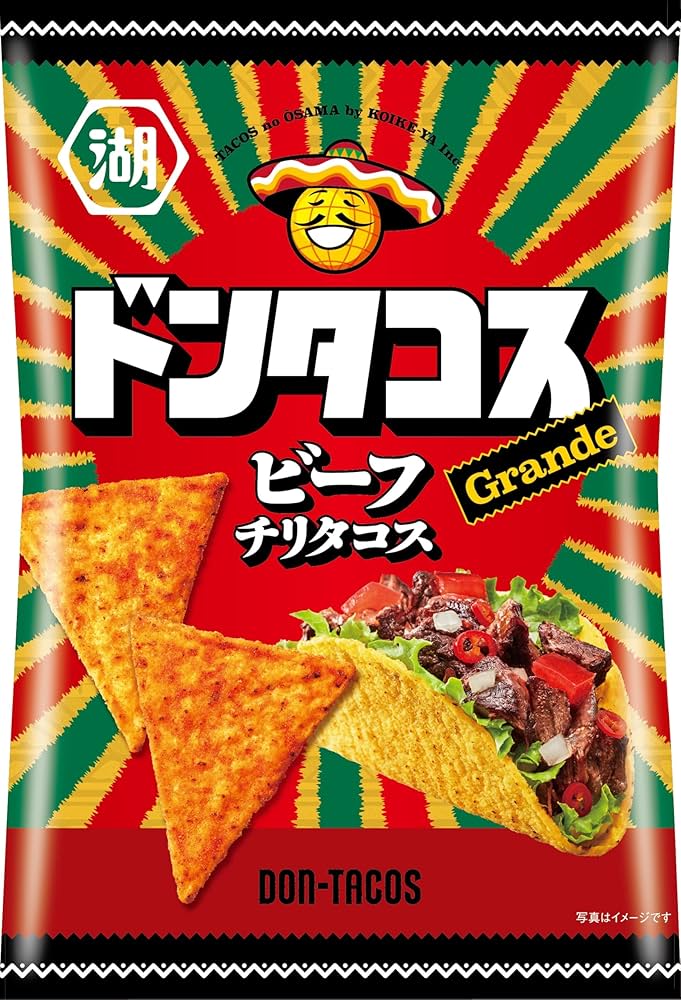 ★ドンタコス★ Amazon.co.jp: 湖池屋 ドンタコス ビーフチリタコス 57g✕12袋