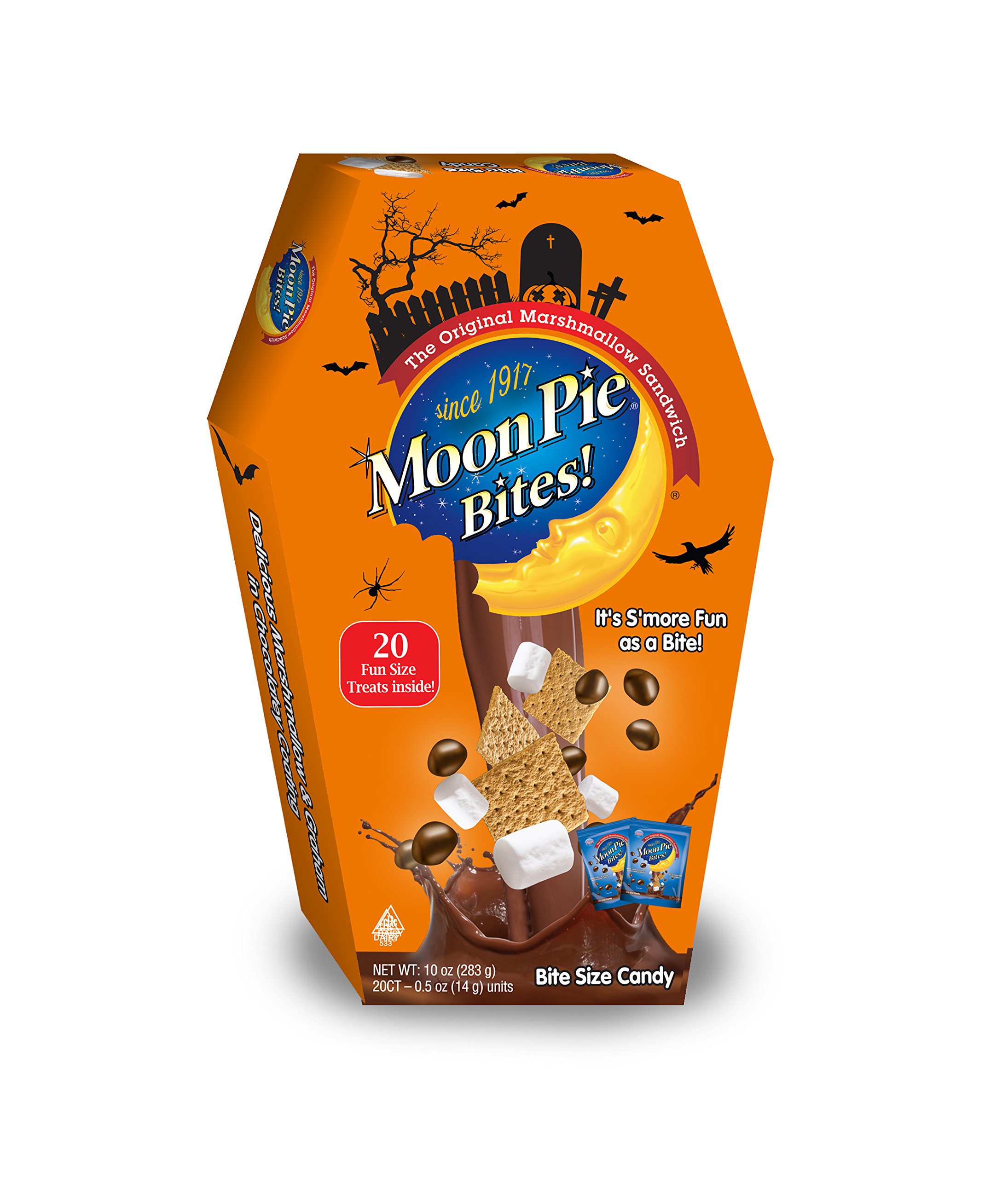 Moon Pie Bites Halloween, Coffin Box, 10 Ounce