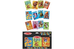 Melissa & Doug Classic Card Games Set: Educational Preschool Activities for 5+ Year Olds