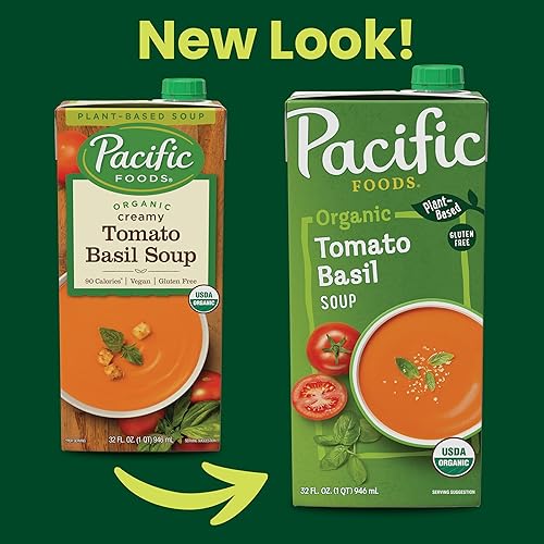 Miniatura 2 de Pacific Foods Sopa de albahaca cremosa y vegana orgánica 32 onzas