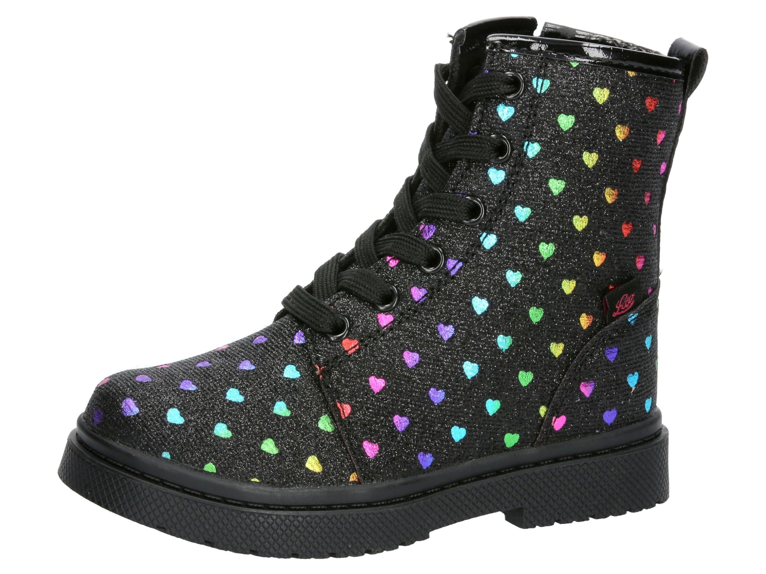 Lico Girl's Isalie Fashion Boot, Black Colourful, 10 UK Child