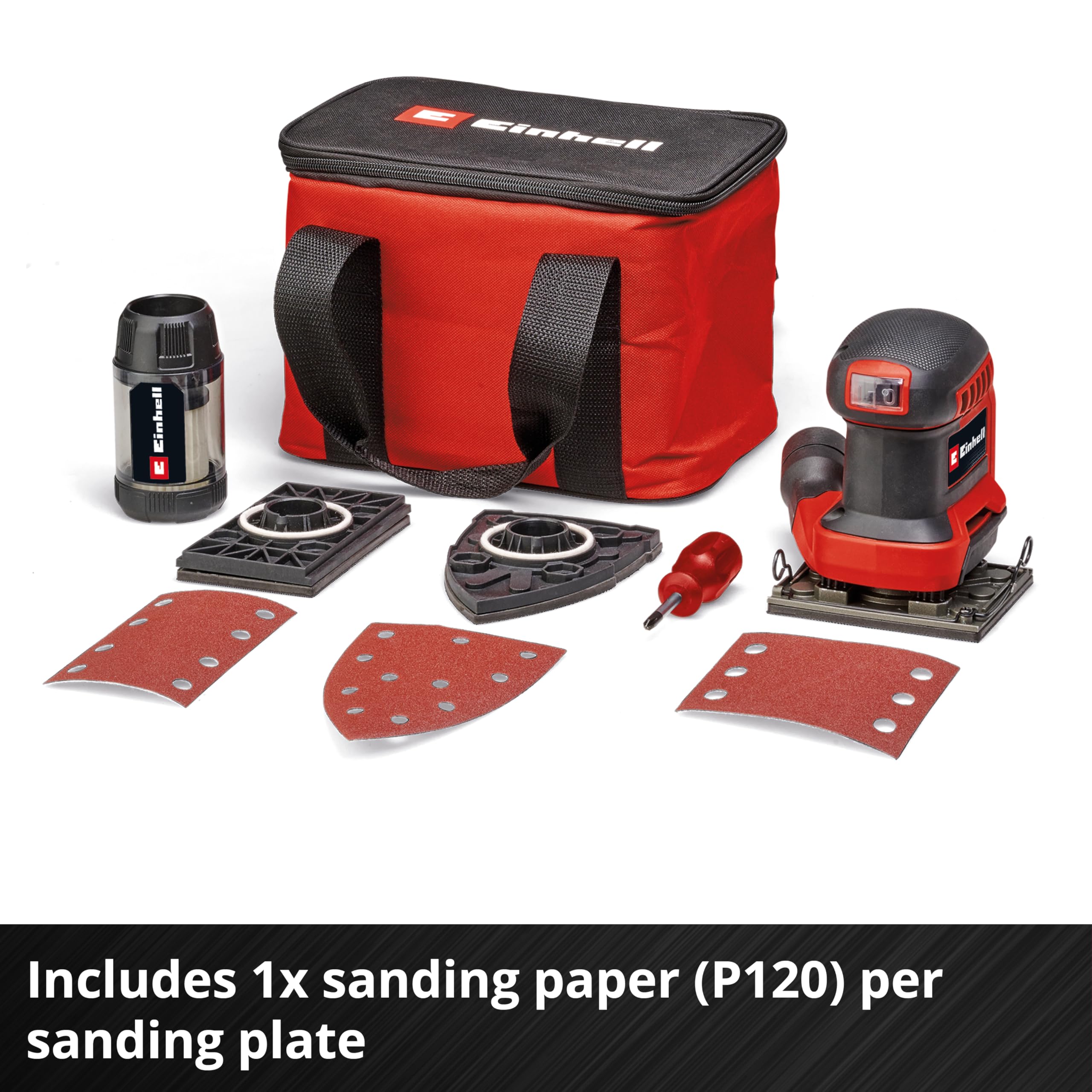 Einhell TE-OS 18/113 Akumulatorowa szlifierka oscylacyjna 18 V Li-Solo Power X-Change 1,8 mm