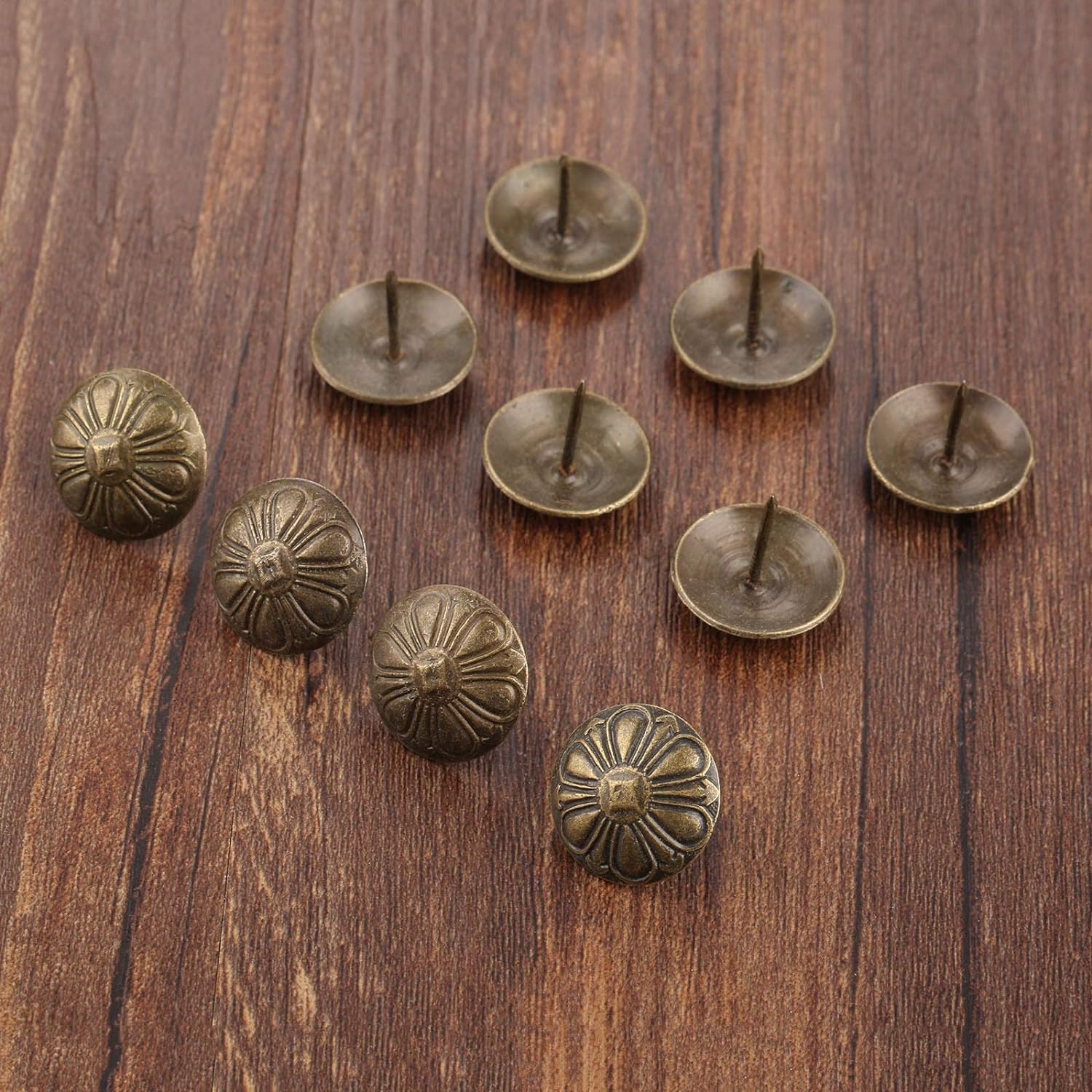 Tachuelas de tapicería, Tachuelas Decorativas for tapicería de uñas, Flores Antiguas, joyería, Puerta de Caja de Madera, sofá, Muebles, Tachuela, Pasador de 19x15mm, 20 Uds.